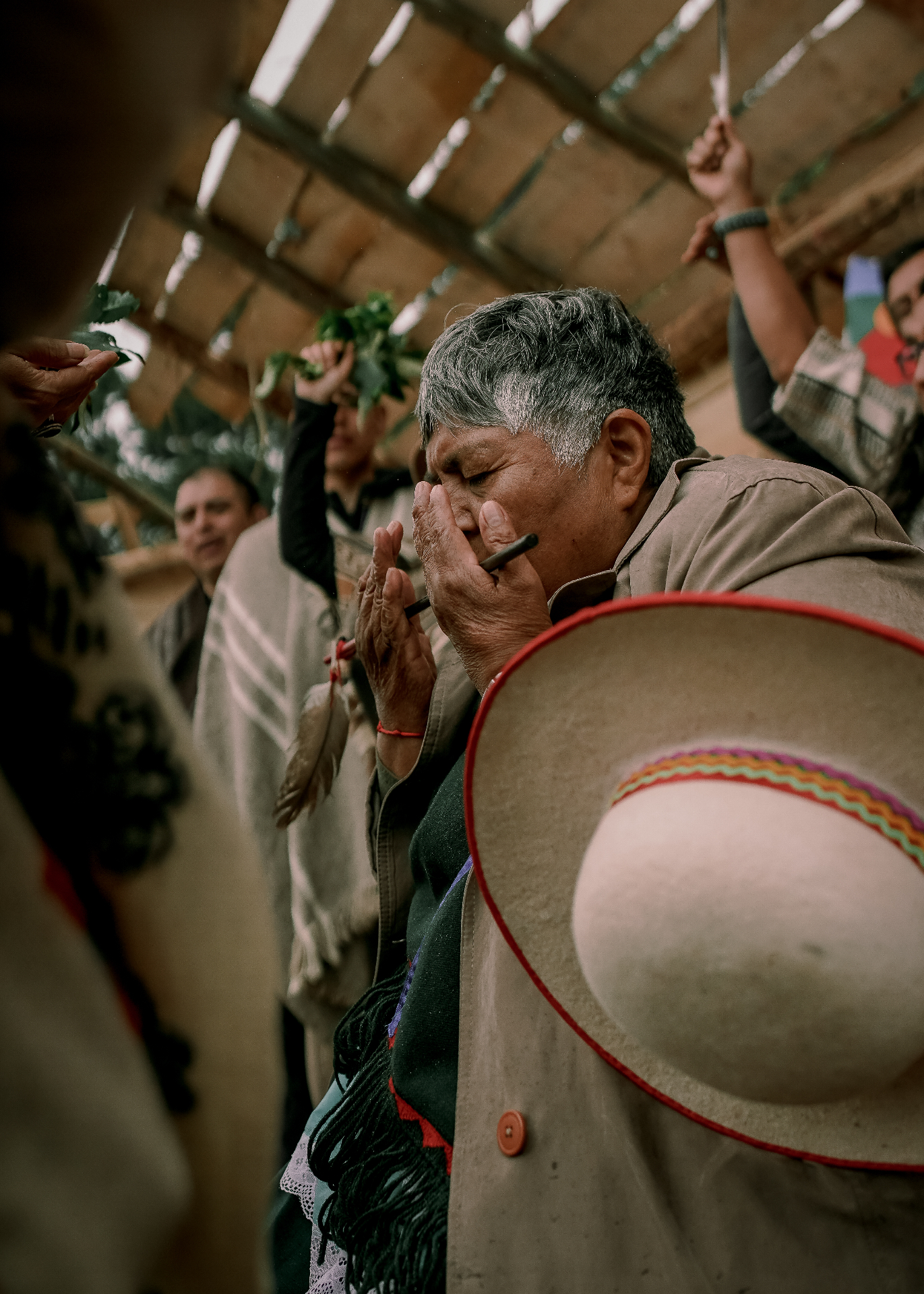 Emma Edelmira Alemán, Guardian of Qulla Wisdom, in ceremony